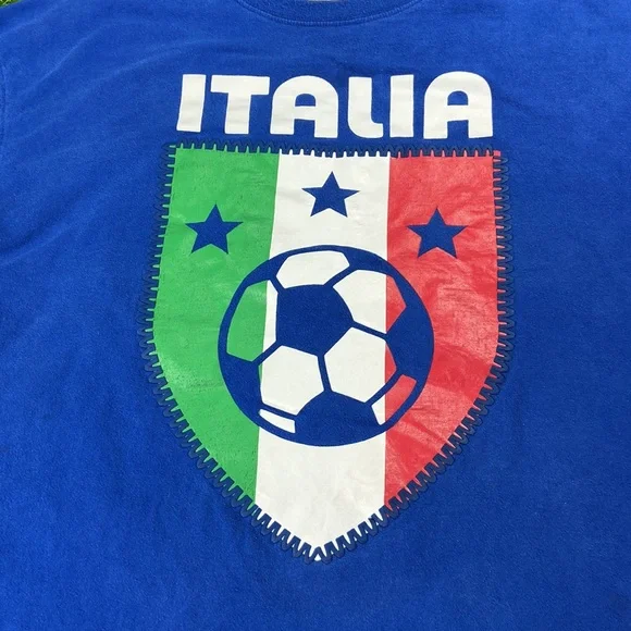 Gentleman Italian Short Sleeve Shirt Blue Size XL - futbol / Soccer — Italia #4 - Picture 4 of 13